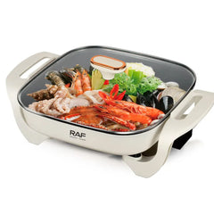 RAF Multi-Functional Electric Hot Pot - 5L Capacity, Non-Stick, Adjustable Temperature Control