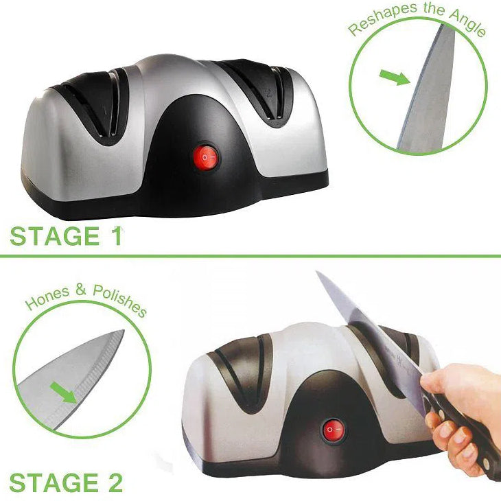 Electric Blade Sharpener for Knives and Blades with Anti-slip Technology