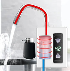 Multipurpose Instant Thermostatic Electric Water Heater with Shower Head and Temperature Control & Display