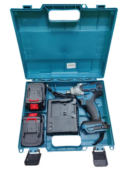 High Torque Cordless Impact Wrench Tool with 21V Brushless Motor & 2 Rechargeable Batteries
