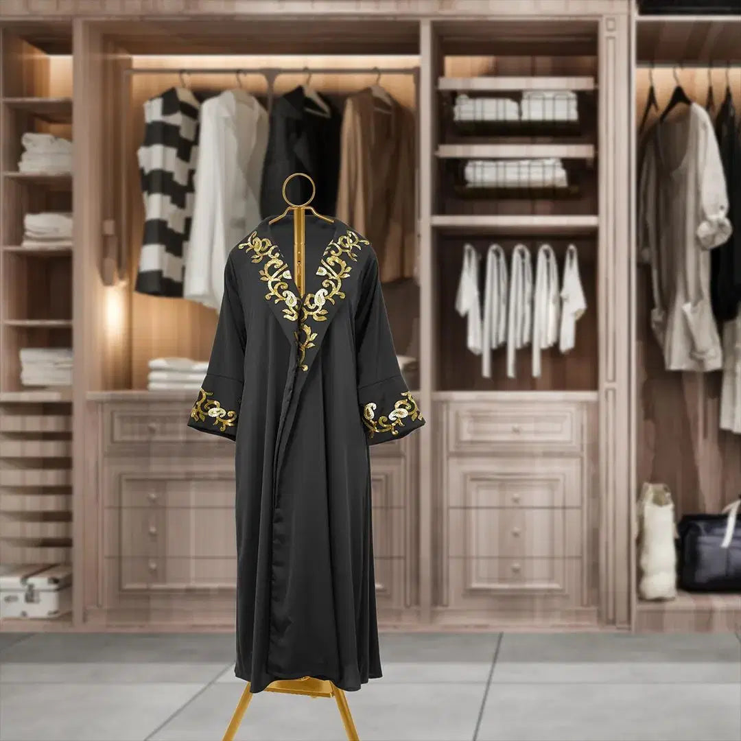 Incense Burner Clothes Stand with Garment Hangers and Built-In Mabkhar Base