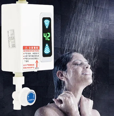 Multipurpose Instant Thermostatic Electric Water Heater with Shower Head and Temperature Control & Display