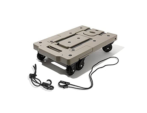 Portable Folding Hand Truck Trolley Cart with 7 Wheels - 160 Kg Load Capacity - 100 x 33 x 57 cm