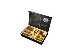 Premium Stainless Steel Cutlery Set - 24 Pieces with Gift Box