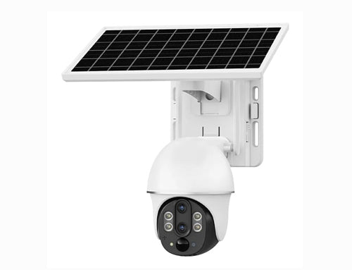 4G Solar-Powered 2MP Outdoor PTZ Camera with Dual Lens, Night Vision and PIR Detection