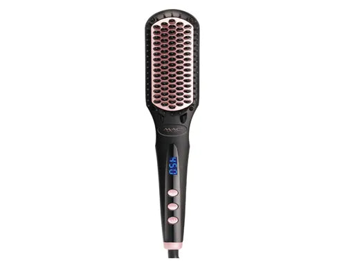 Mac Styler Hair Straightening Brush with Adjustable Temperature & Auto Shut-off