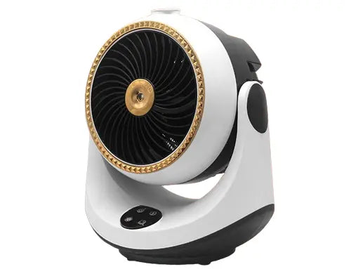 2-in-1 Electric Cooling & Heating Desktop Fan with Remote
