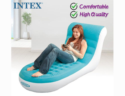 Intex Inflatable Splash Air Chair Lounger for Indoor & Outdoor Relaxation