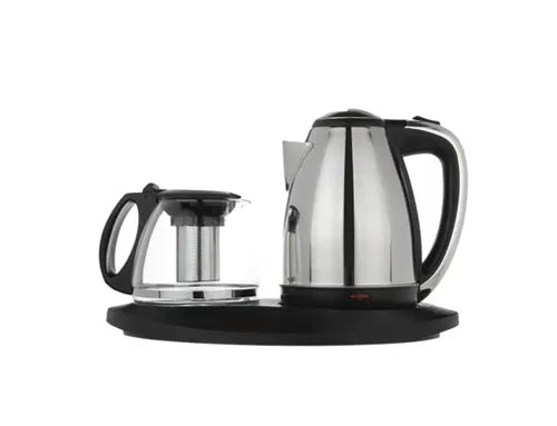 SilverCrest Double 2L Electric Kettle with Tea Maker & Pot - 1800W