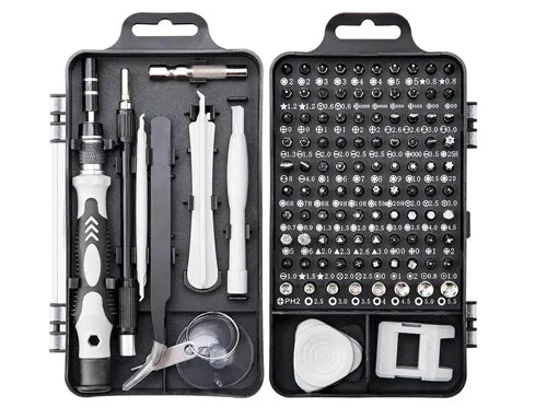 115-in-1 Precision Screwdriver Set for Electronics Repair - Professional Magnetic Tool Kit with Extendable Adapter and Multi-color Bits