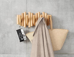 Modern Artistic Picket Rail Wall Mounted Coat Hanging Hooks
