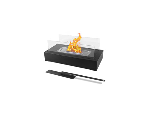 Modern Elegant Flame Tabletop Glass Fire Pit Heater for Indoor & Outdoor