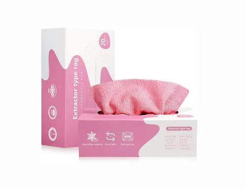 Reusable Microfiber Cleaning Cloth Box - 20 Pieces-Assorted Colors