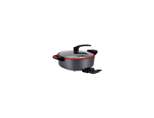 Sonifer 6.5L Micro Pressure Electric Cooking Pot - Quick Cook, Non-Stick, Adjustable Temperature with Steaming Rack