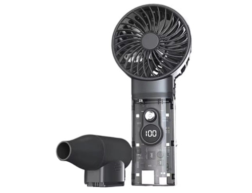 Turbo Multi-Purpose High-Speed Fan with Power Bank, Speed Control and LED Display