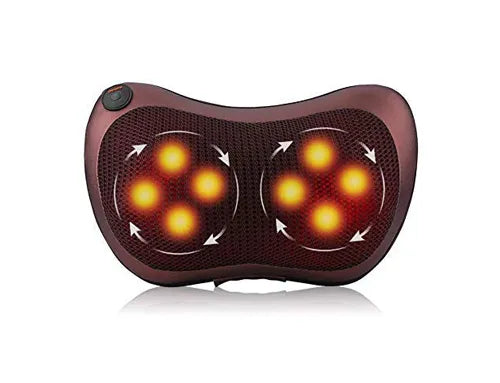 Advanced Neck & Back Massage Pillow with Heat Therapy, Infrared Therapy & Deep Tissue Kneading for Car & Home