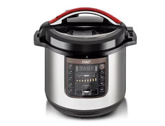 RAF 12L High Capacity Multi-functional Smart Electric Pressure Cooker with Nonstick Aluminum, LED Display and Safety Features - 1600W