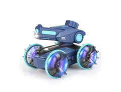 Amphibious Remote Control Car Boat 2.4 GHz Water Beach Pool Toy With LED Lights Waterproof RC Car Birthday Gifts