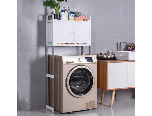 Versatile Multi-Purpose Washing Machine Storage Rack for Laundry Room and Bathroom