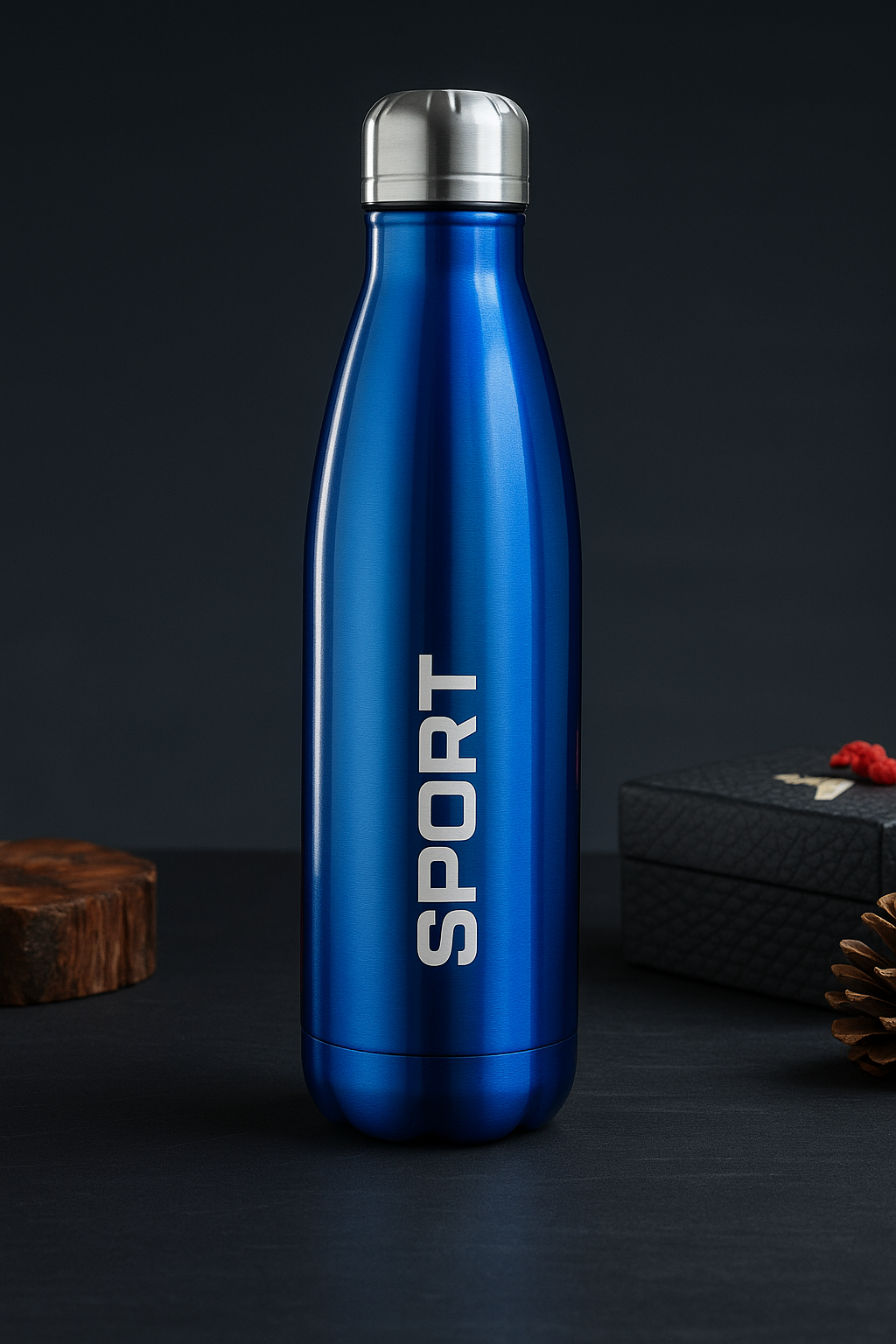 Stainless Steel Sport Bottle – 1000ml Leak-Proof Rust-Free Hygienic Flask for Hot & Cold Drinks