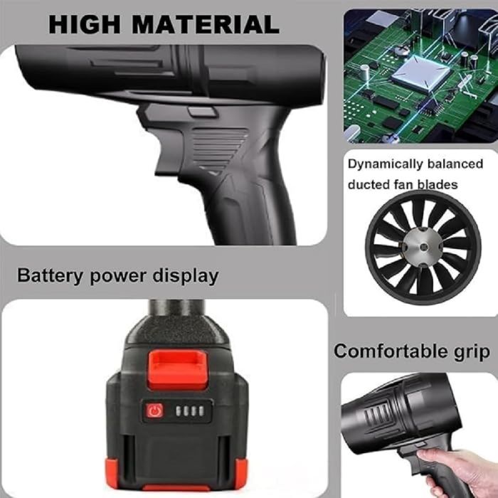 High Speed 48V Cordless Portable Turbo Blower Fan with Fast Charging