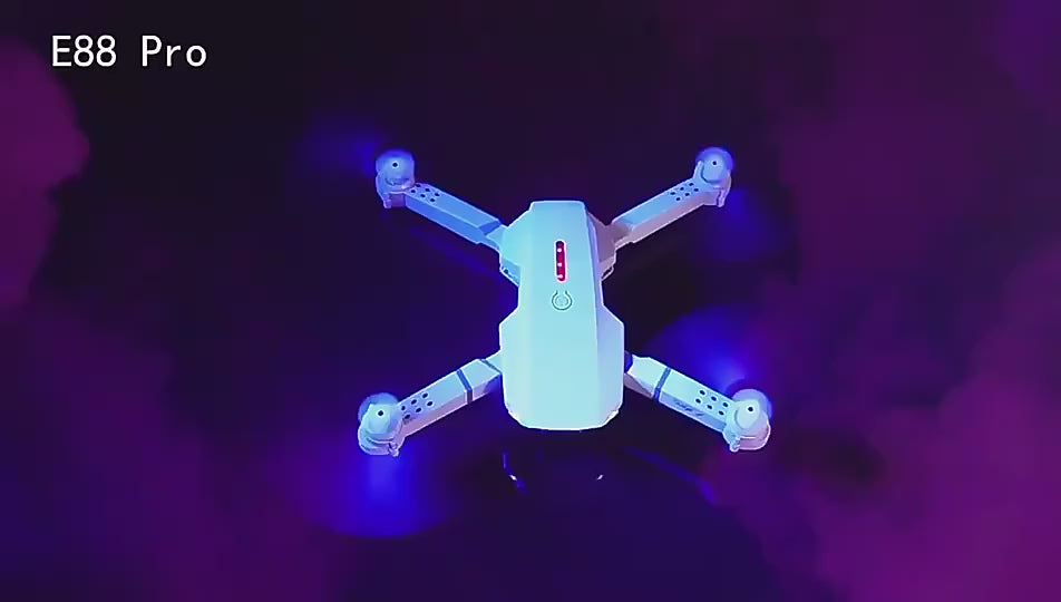 Smart RC Drone with Foldable Design, Dual 4K HD Cameras, Gesture Control, 360° Obstacle Avoidance & LED Flight Lighting