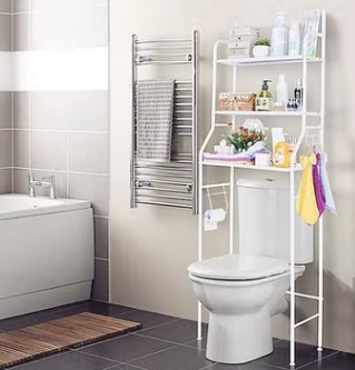 3 Level Shelf for Bathroom Essentials made with Steel and more Storage Organization