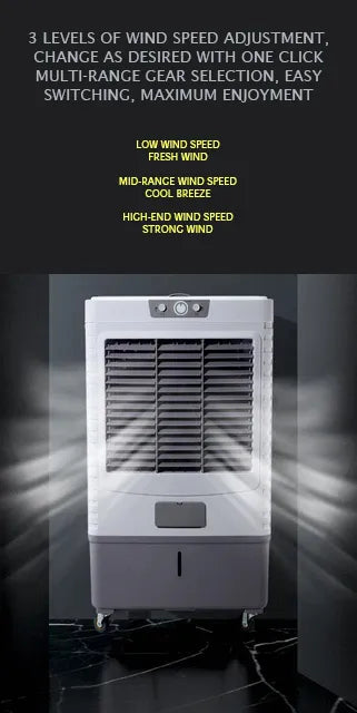 Heavy Duty 70L Air Cooler with Pure Copper Motor, 7000 RPM, Inverter Cooling & Humidifier for Large Spaces - 750W