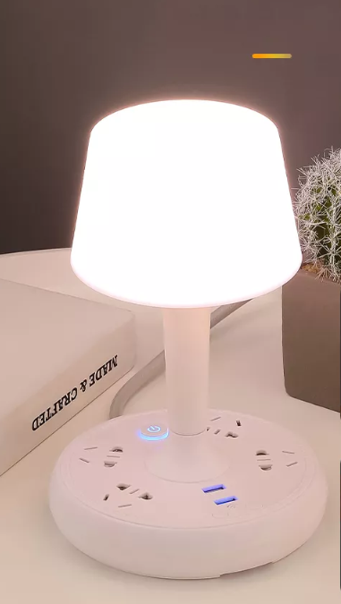 Multifunctional Desk Lamp with Power USB Sockets & Phone Holder