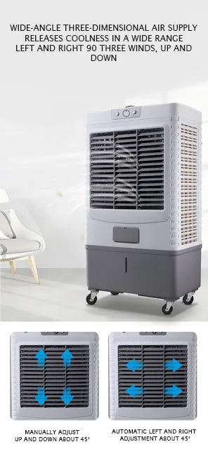 Heavy Duty 70L Air Cooler with Pure Copper Motor, 7000 RPM, Inverter Cooling & Humidifier for Large Spaces - 750W