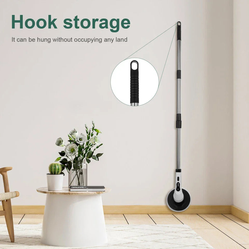 9-in-1 Multifunctional Electric Cleaning Brush Scrubber with Interchangeable Heads & Telescopic Handle