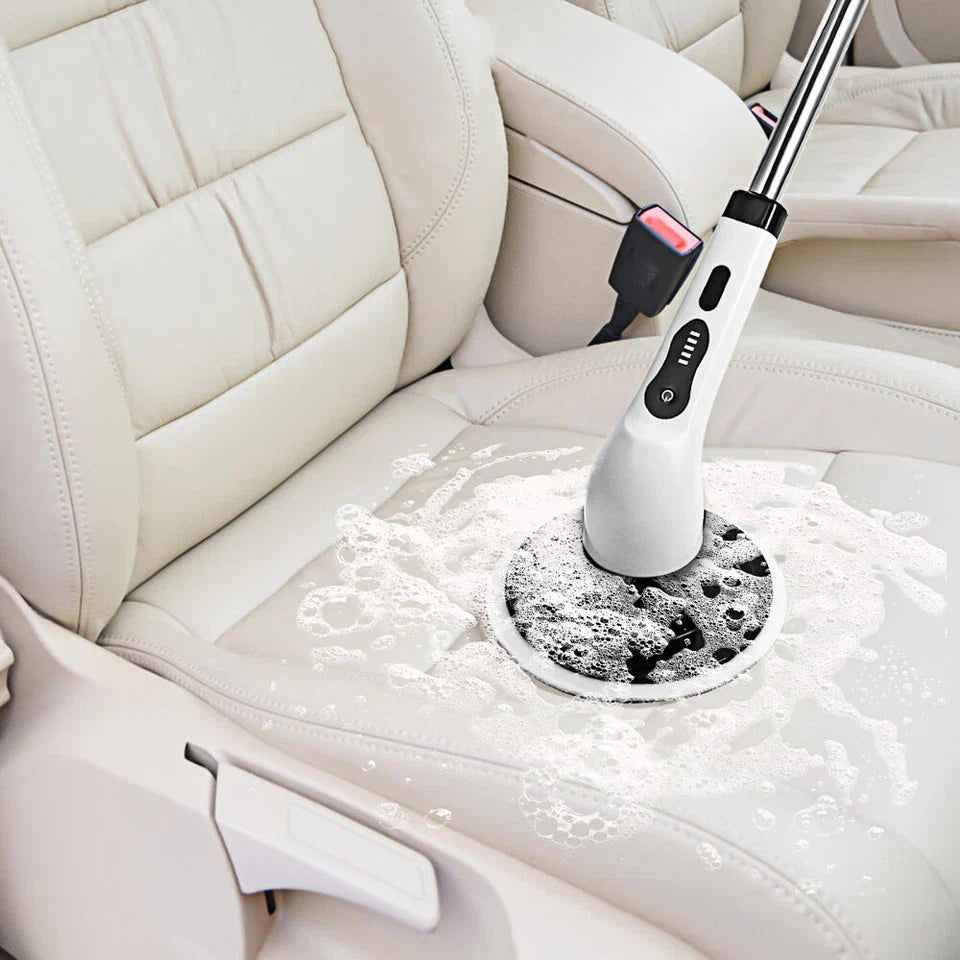 9-in-1 Multifunctional Electric Cleaning Brush Scrubber with Interchangeable Heads & Telescopic Handle