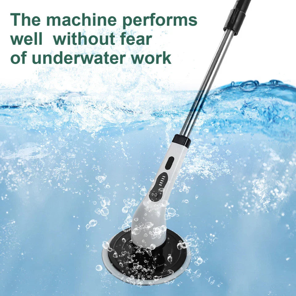 9-in-1 Multifunctional Electric Cleaning Brush Scrubber with Interchangeable Heads & Telescopic Handle