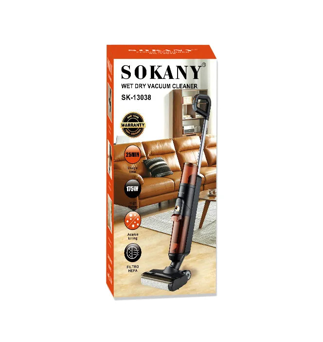 Sokany High Power Wet and Dry Dual-Use Wireless Vacuum Cleaner with HEPA Filter