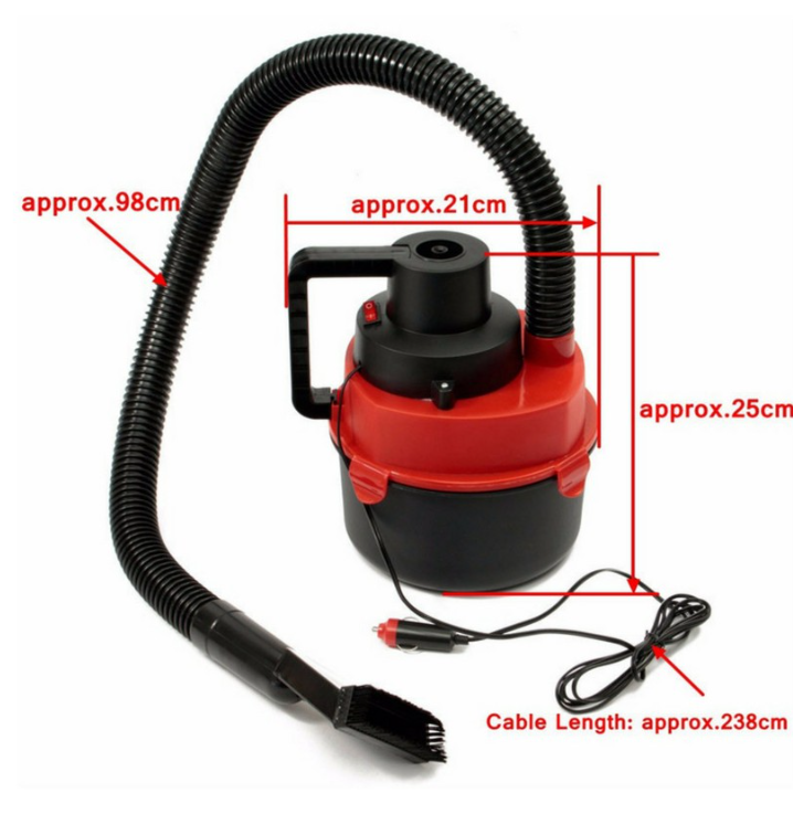 120W Mini Portable Wet & Dry Car Vacuum Cleaner & Inflater