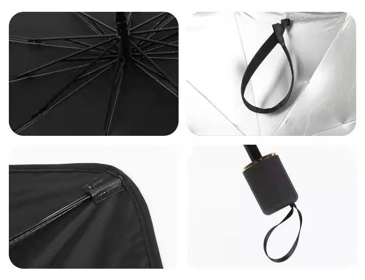 Portable Foldable Car Windshield Sun Shade Umbrella