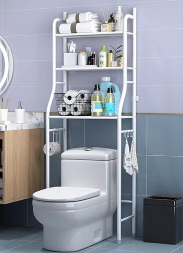 3 Level Shelf for Bathroom Essentials made with Steel and more Storage Organization