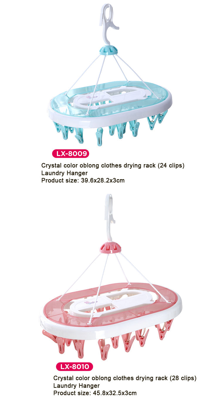 Multipurpose Clothes Hanger & Dryer with 18 Clips for Small Garments