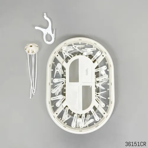 Multipurpose Clothes Hanger & Dryer with 18 Clips for Small Garments