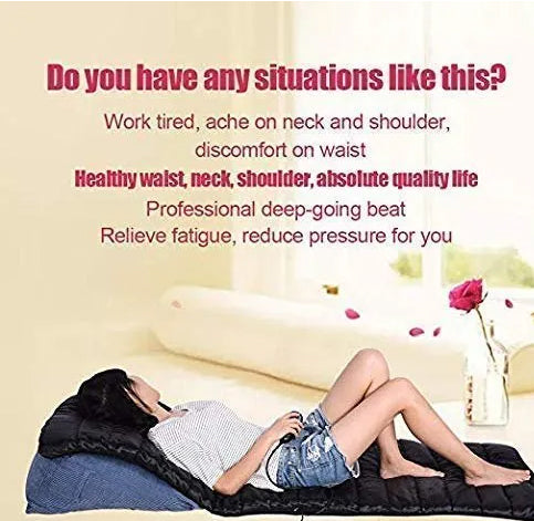 Full Body Massaging Mat with Heating & 7 Massage Modes with Relaxing Cushion