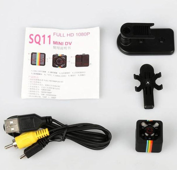 Portable Mini High Definition Spy Camera with Night Vision and Automatic Motion Sensor