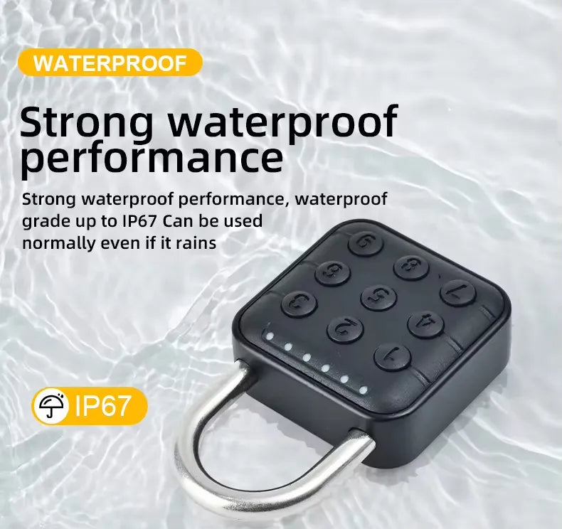 Smart Keypad Waterproof Padlock for Outdoor and Indoor Use
