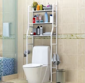3 Level Shelf for Bathroom Essentials made with Steel and more Storage Organization